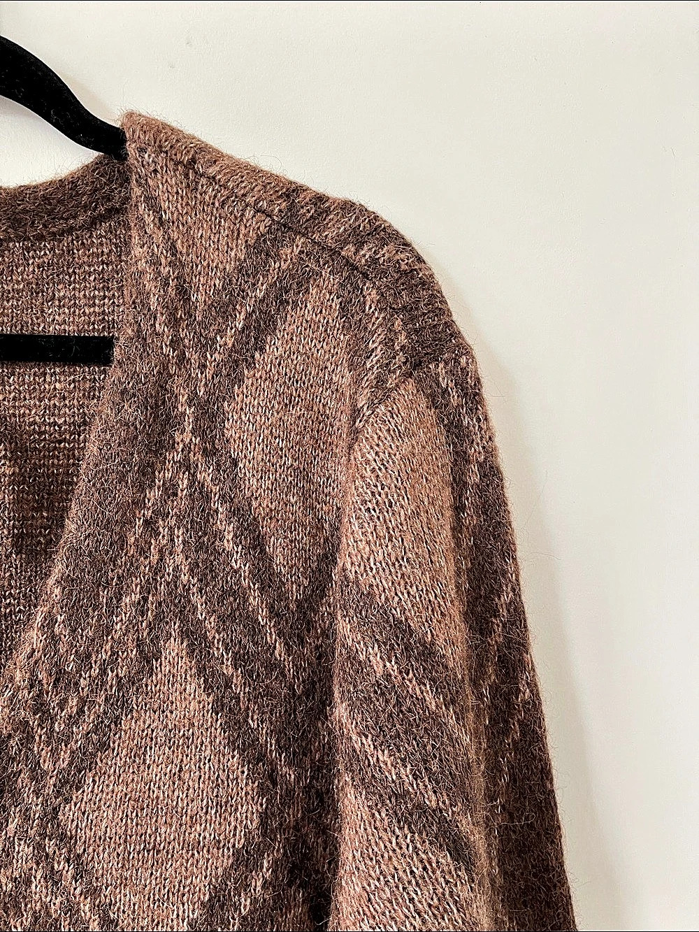 Gap Geometric Cardigan Brown Large NWT - Picture 5 of 7